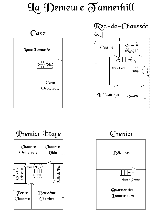 Plan de la Demeure Tannerhill
